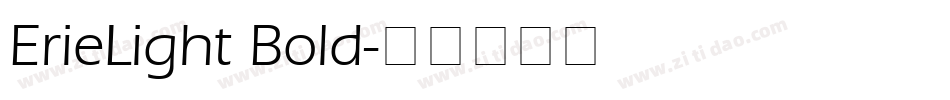 ErieLight Bold字体转换